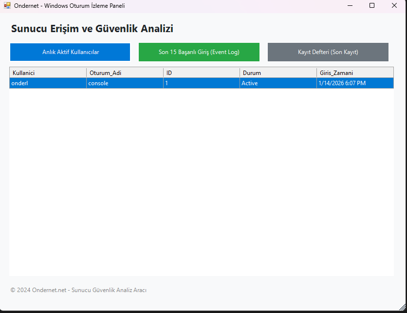 Windows Sunucularda Güvenlik Analizi: Kullanıcı Oturumlarını İzleme ve Raporlama