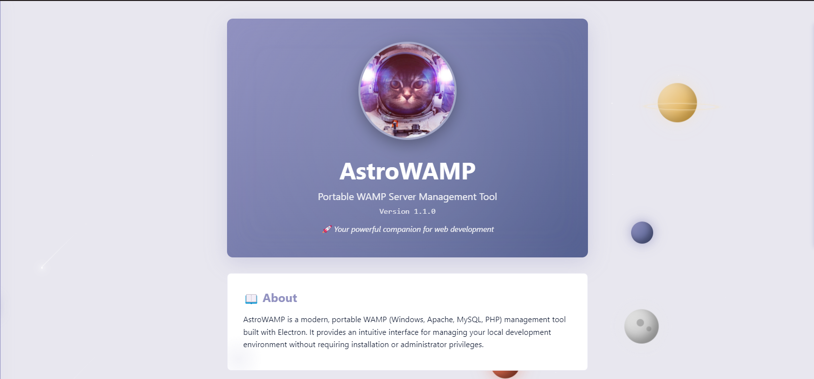 AstroWAMP Portable Node.js Application